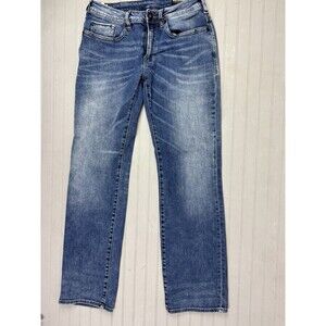 Buffalo David Bitten Size 30x32 Mens Jeans Relaxed Straight Stretch Med Wash